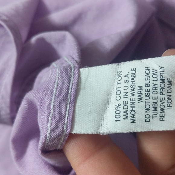 #492Gitman Bros. Vintage Purple Spring Oxford Men's Weekend Dress shirt. Size:XL - Picture 9 of 9